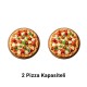 Atalay APF-40-1 20 cm x 2 Pizza Kapasiteli Tek Katlı Pizza Fırını, Elektrikli